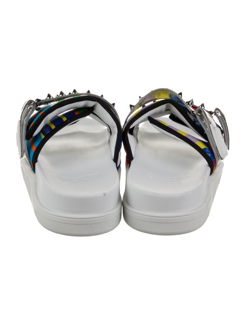 Christian Louboutin Rubber Striped Slides