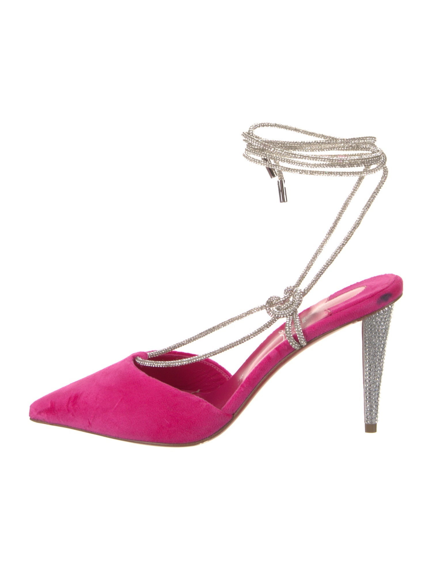 Christian Louboutin Velvet Printed Slingback Pumps