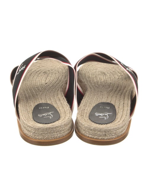 Christian Louboutin Jute Striped Slides