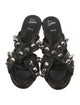 Christian Louboutin Leather Studded Accents Slides