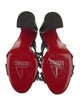 Christian Louboutin Leather Studded Accents Slides