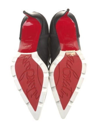 Christian Louboutin Leather Animal Print Lace-Up Boots