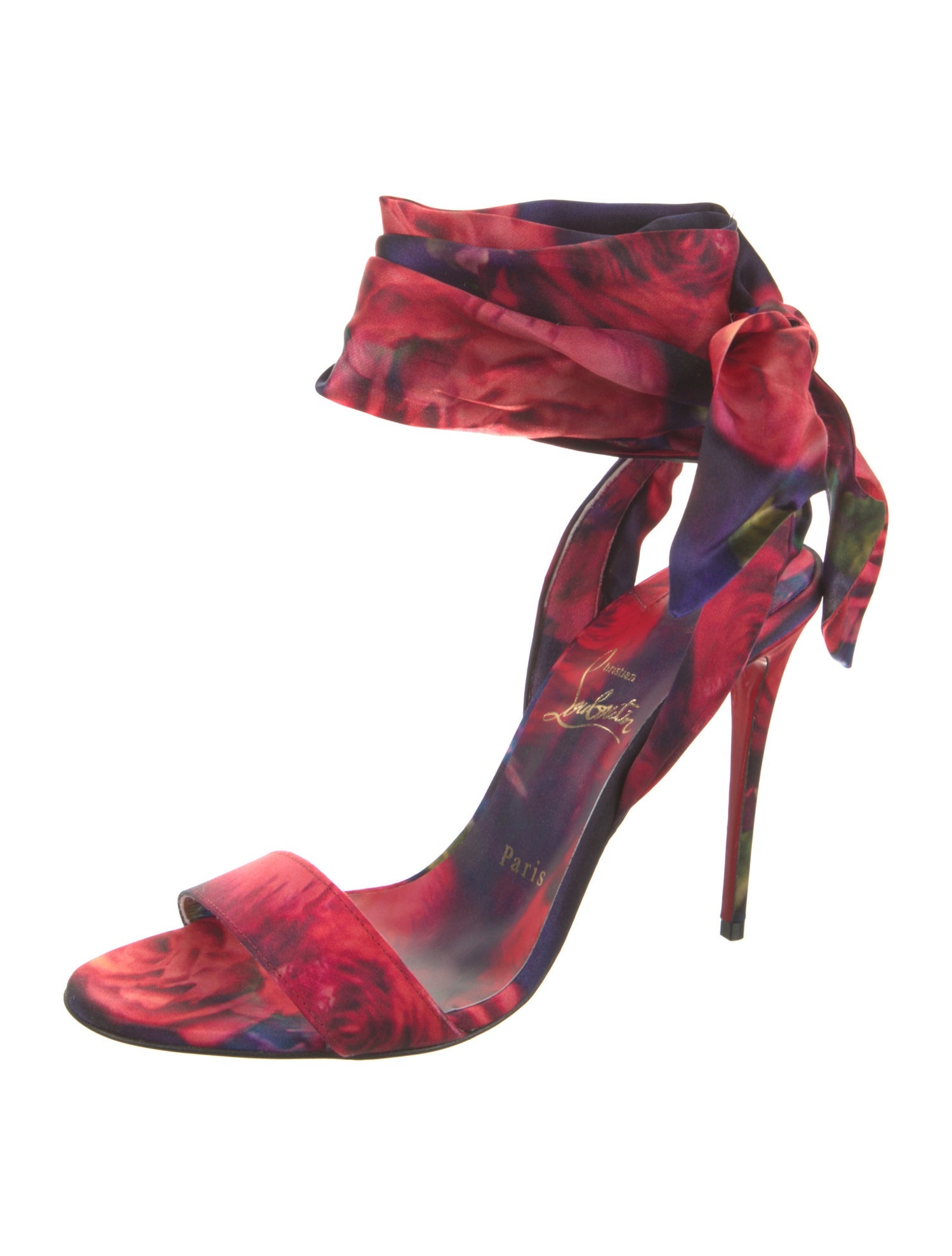 Christian Louboutin Tie-Dye Print Sandals