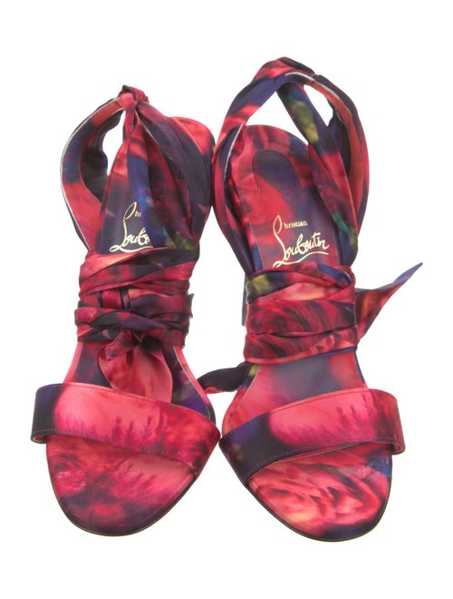 Christian Louboutin Tie-Dye Print Sandals