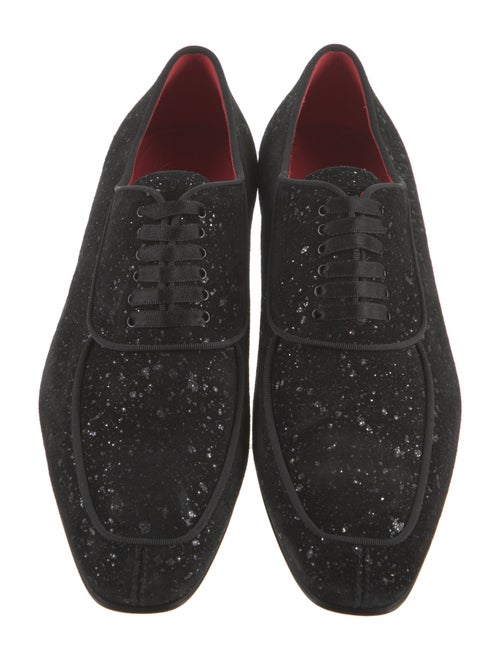 Christian Louboutin Suede Printed Oxfords