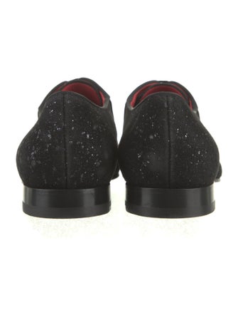 Christian Louboutin Suede Printed Oxfords