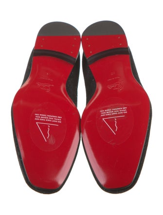 Christian Louboutin Suede Printed Oxfords