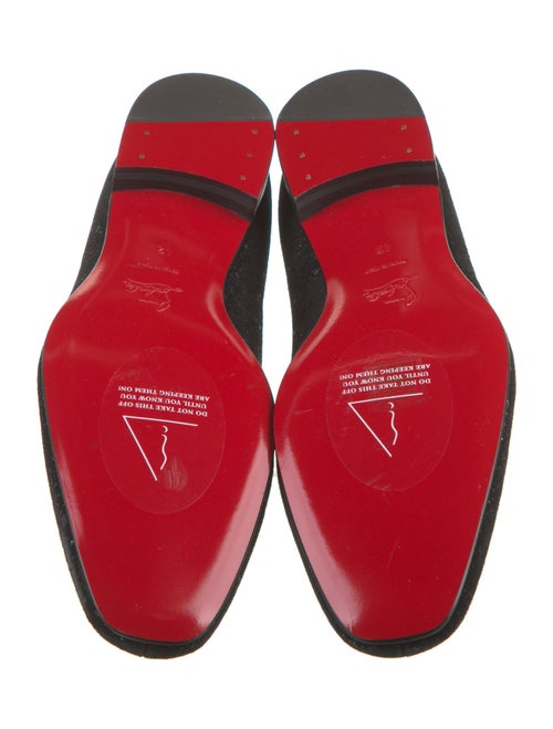 Christian Louboutin Suede Printed Oxfords