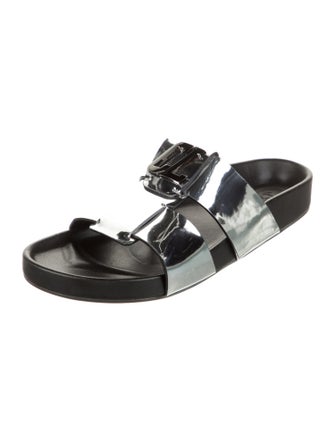 Christian Louboutin Patent Leather Slides