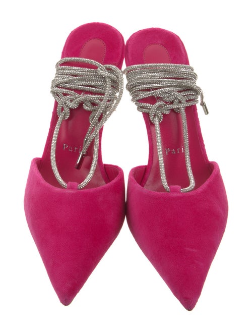 Christian Louboutin Velvet Slingback Pumps