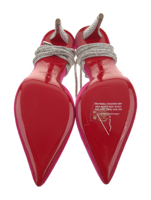 Christian Louboutin Velvet Slingback Pumps