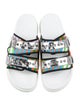 Christian Louboutin Canvas Printed Slides