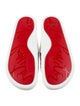 Christian Louboutin Canvas Printed Slides