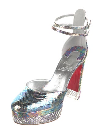 Christian Louboutin Snakeskin D'Orsay Pumps