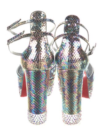 Christian Louboutin Snakeskin D'Orsay Pumps