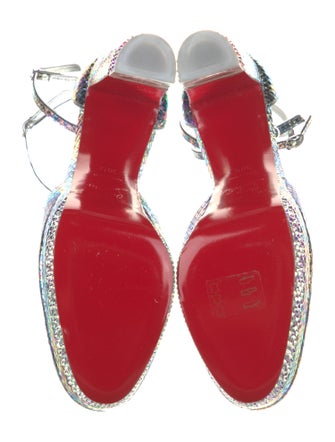 Christian Louboutin Snakeskin D'Orsay Pumps