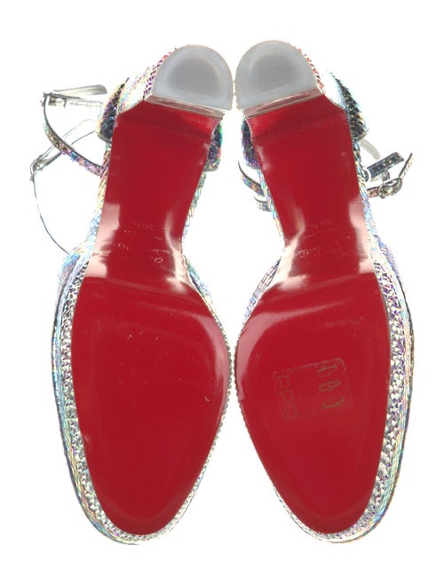 Christian Louboutin Snakeskin D'Orsay Pumps