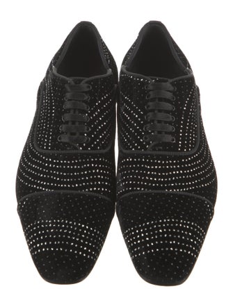 Christian Louboutin Suede Patterned Oxfords
