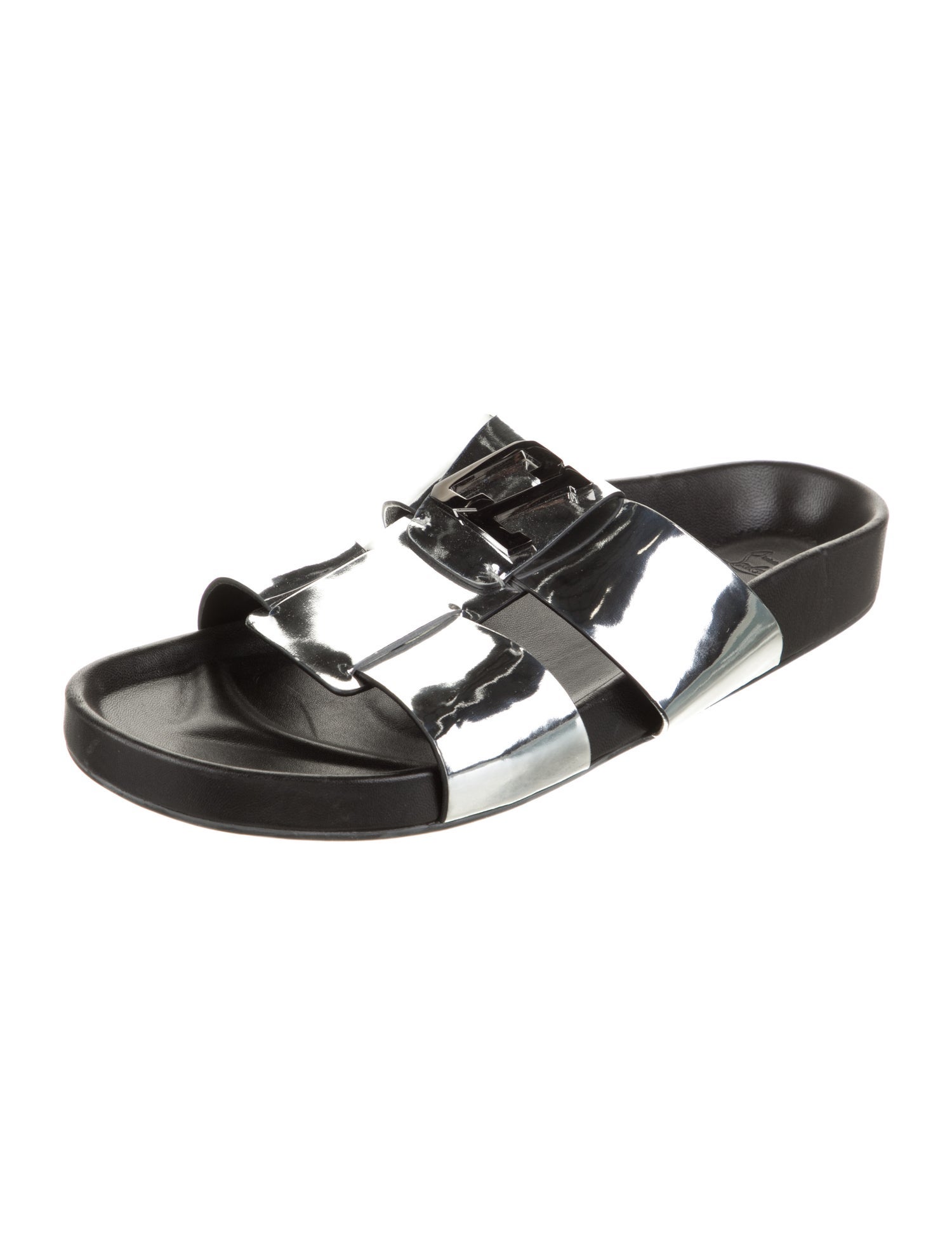 Christian Louboutin Patent Leather Slides