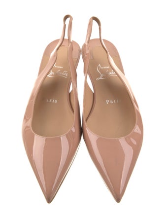 Christian Louboutin Patent Leather Slingback Flats