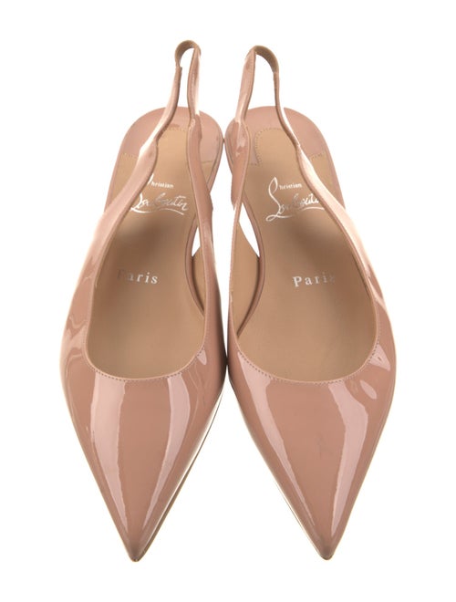 Christian Louboutin Patent Leather Slingback Flats