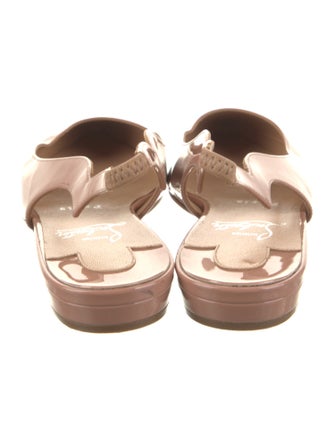 Christian Louboutin Patent Leather Slingback Flats