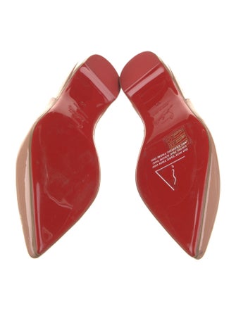 Christian Louboutin Patent Leather Slingback Flats