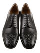 Christian Louboutin Leather Studded Accents Derby Shoes