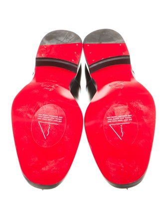 Christian Louboutin Leather Studded Accents Derby Shoes