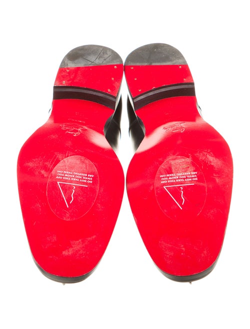 Christian Louboutin Leather Studded Accents Derby Shoes
