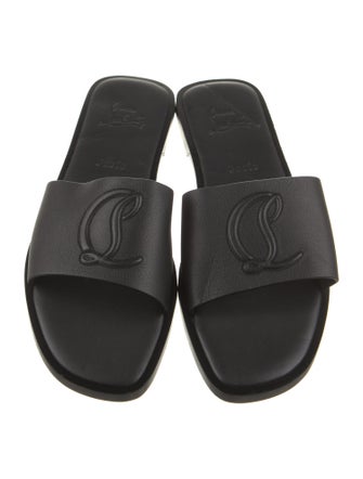 Christian Louboutin Leather Slides