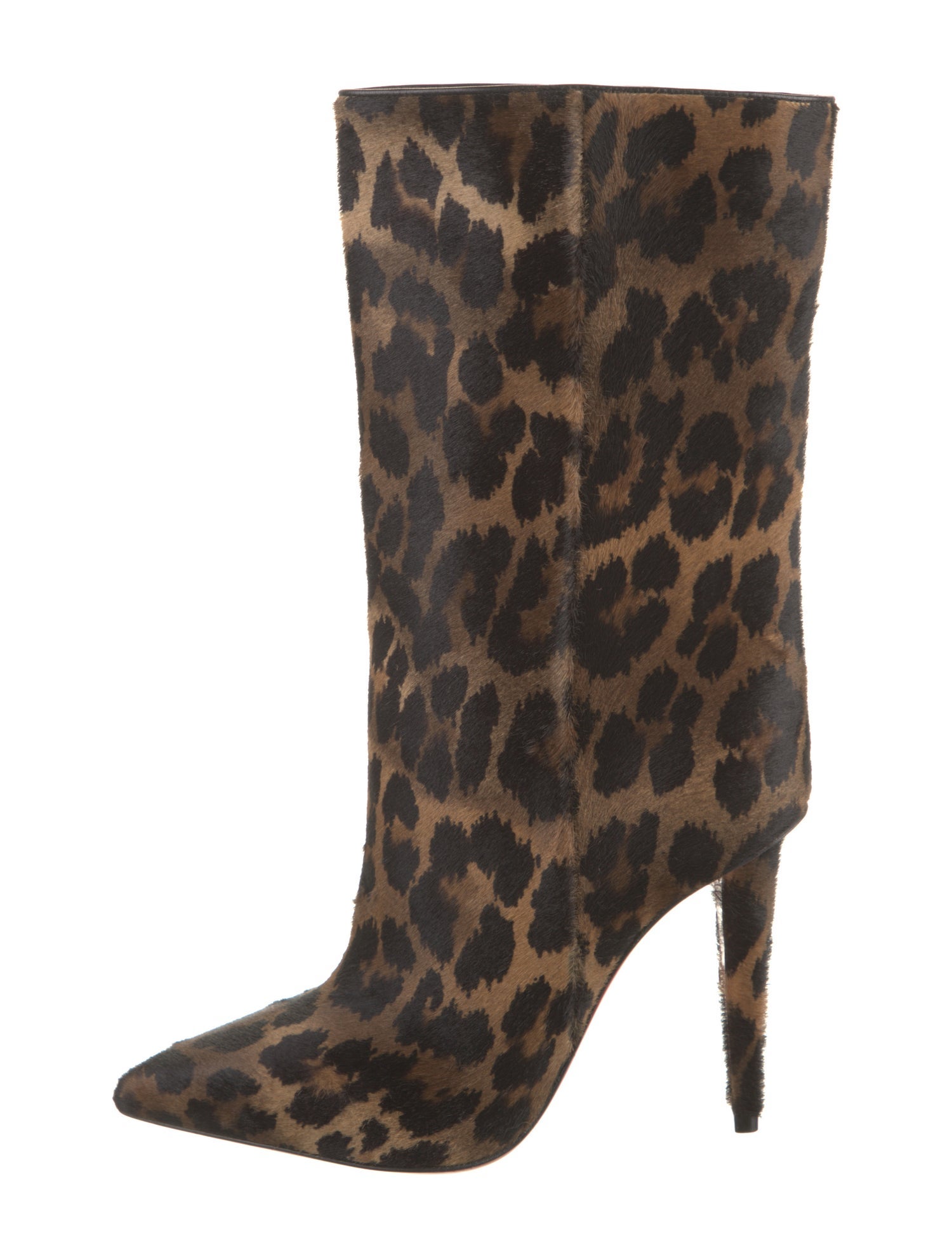 Christian Louboutin Calf Hair Animal Print Boots