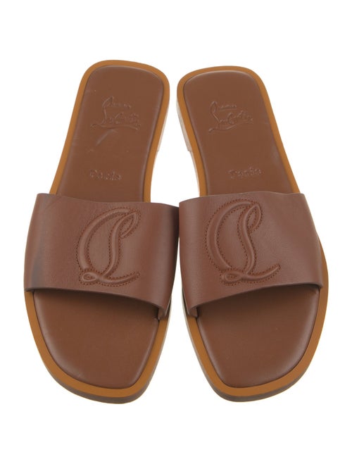 Christian Louboutin Leather Slides