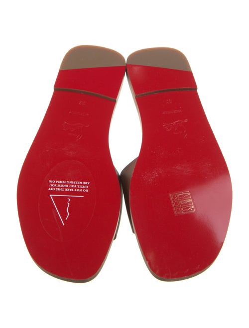 Christian Louboutin Leather Slides