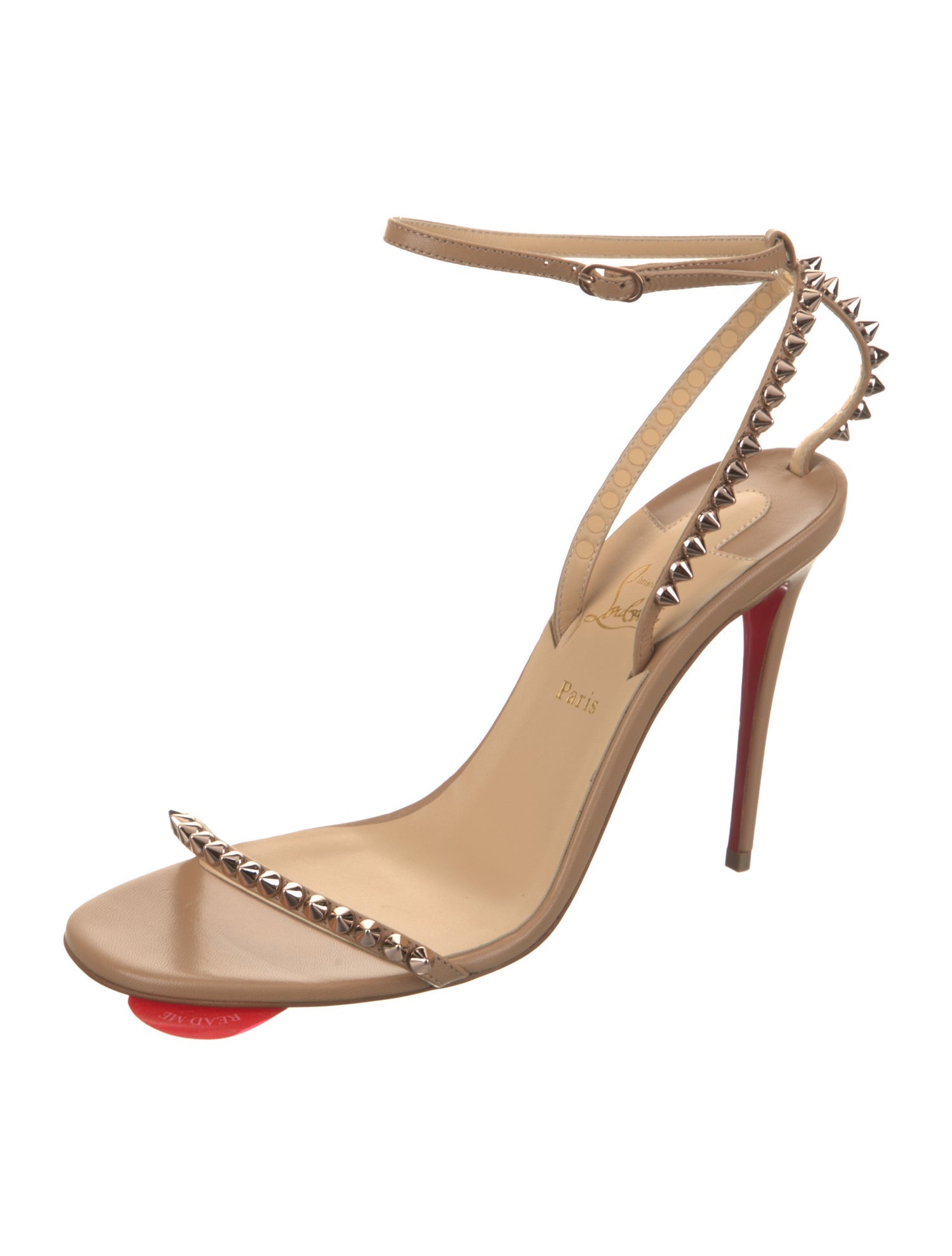Christian Louboutin Leather Studded Accents Sandals