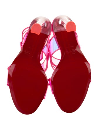 Christian Louboutin Leather Slingback Sandals