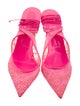 Christian Louboutin Lace Lace Pattern Slingback Pumps