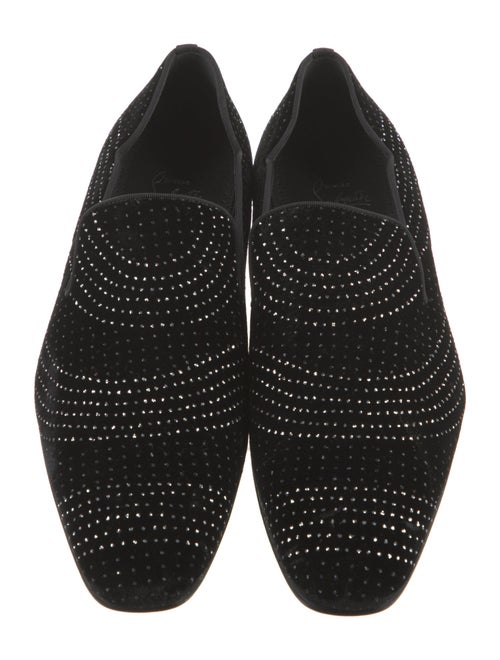 Christian Louboutin Suede Patterned Loafers