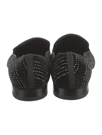 Christian Louboutin Suede Patterned Loafers