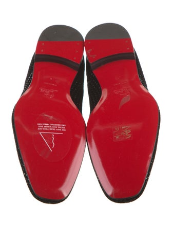 Christian Louboutin Suede Patterned Loafers