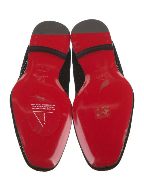 Christian Louboutin Suede Patterned Loafers