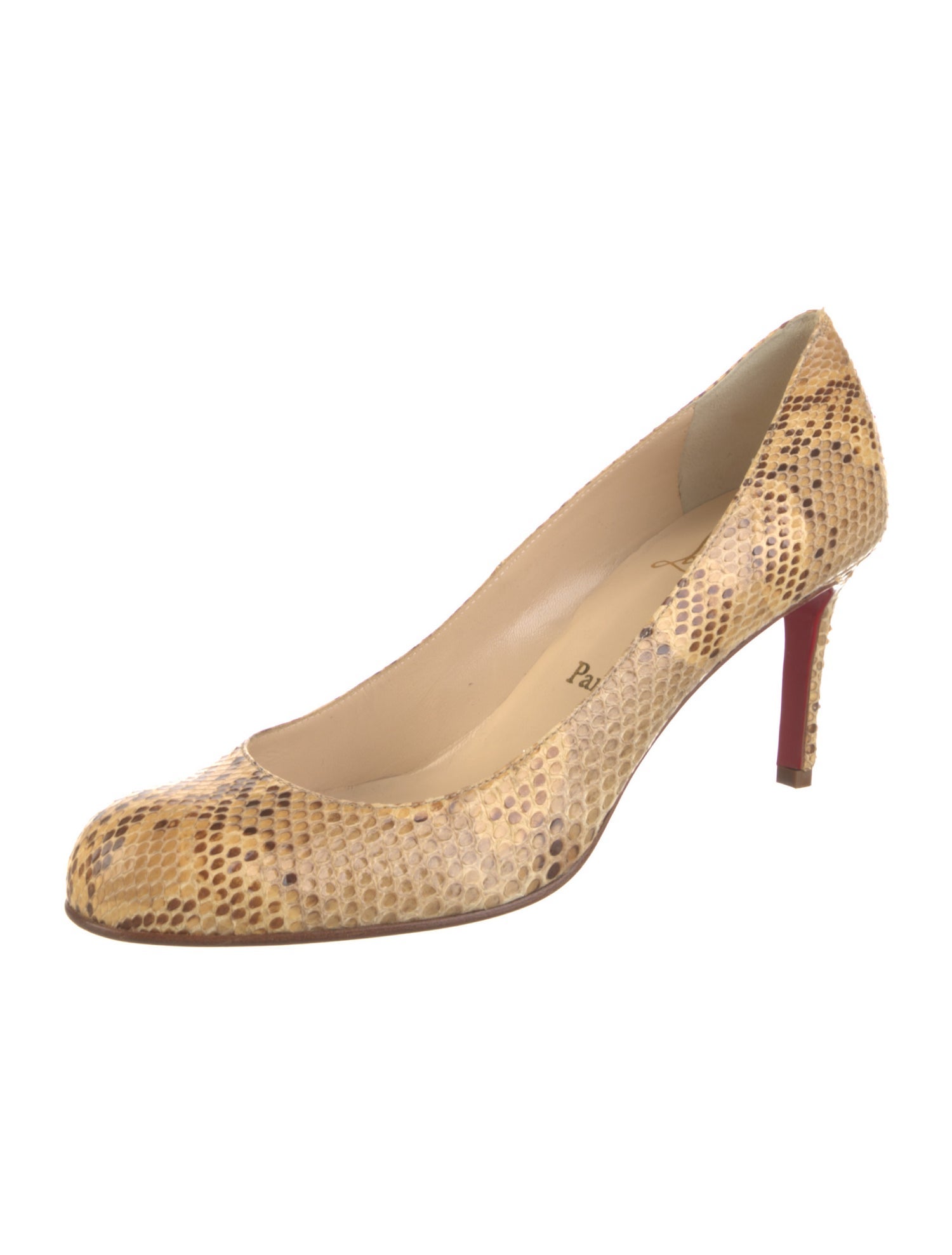Christian Louboutin Snakeskin Animal Print Pumps