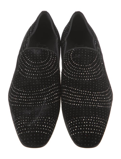 Christian Louboutin Suede Patterned Loafers