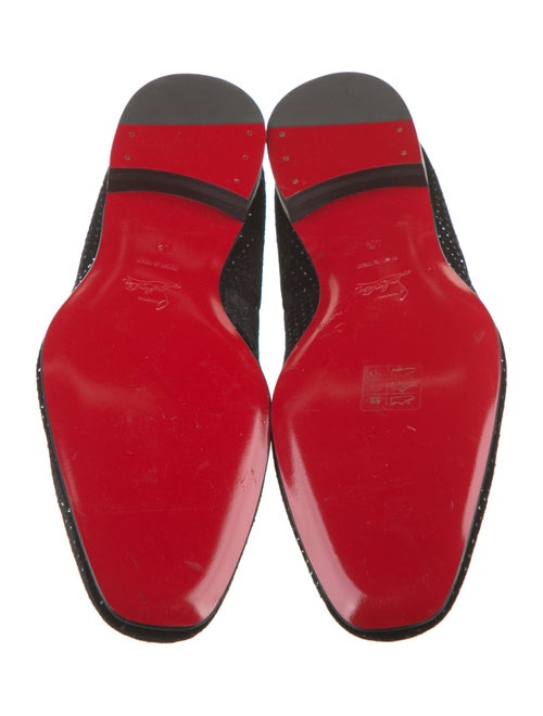Christian Louboutin Suede Patterned Loafers