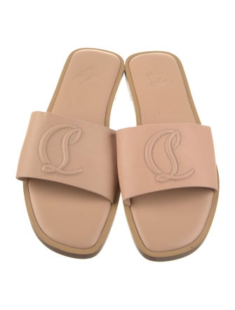 Christian Louboutin Leather Slides