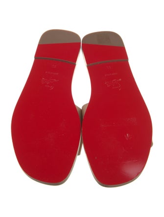 Christian Louboutin Leather Slides