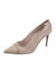Christian Louboutin Suede Studded Accents Pumps