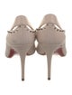 Christian Louboutin Suede Studded Accents Pumps