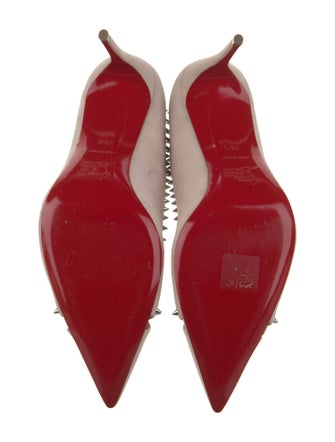 Christian Louboutin Suede Studded Accents Pumps