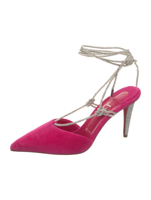 Christian Louboutin Velvet Slingback Pumps